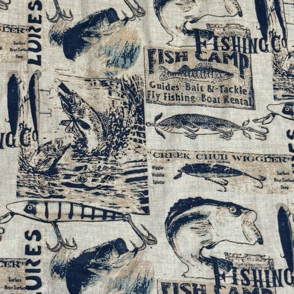 VTG Woolrich Shirt 2XL Mens Outdoor Fish Print Retro - Picture 10 of 10
